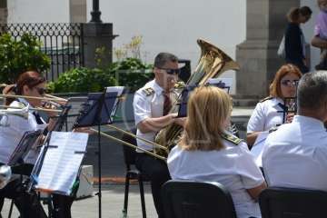 Muestra de artesanía y concierto de la Banda de Música de Telde (Foto Francisco Javier Santana/TA)